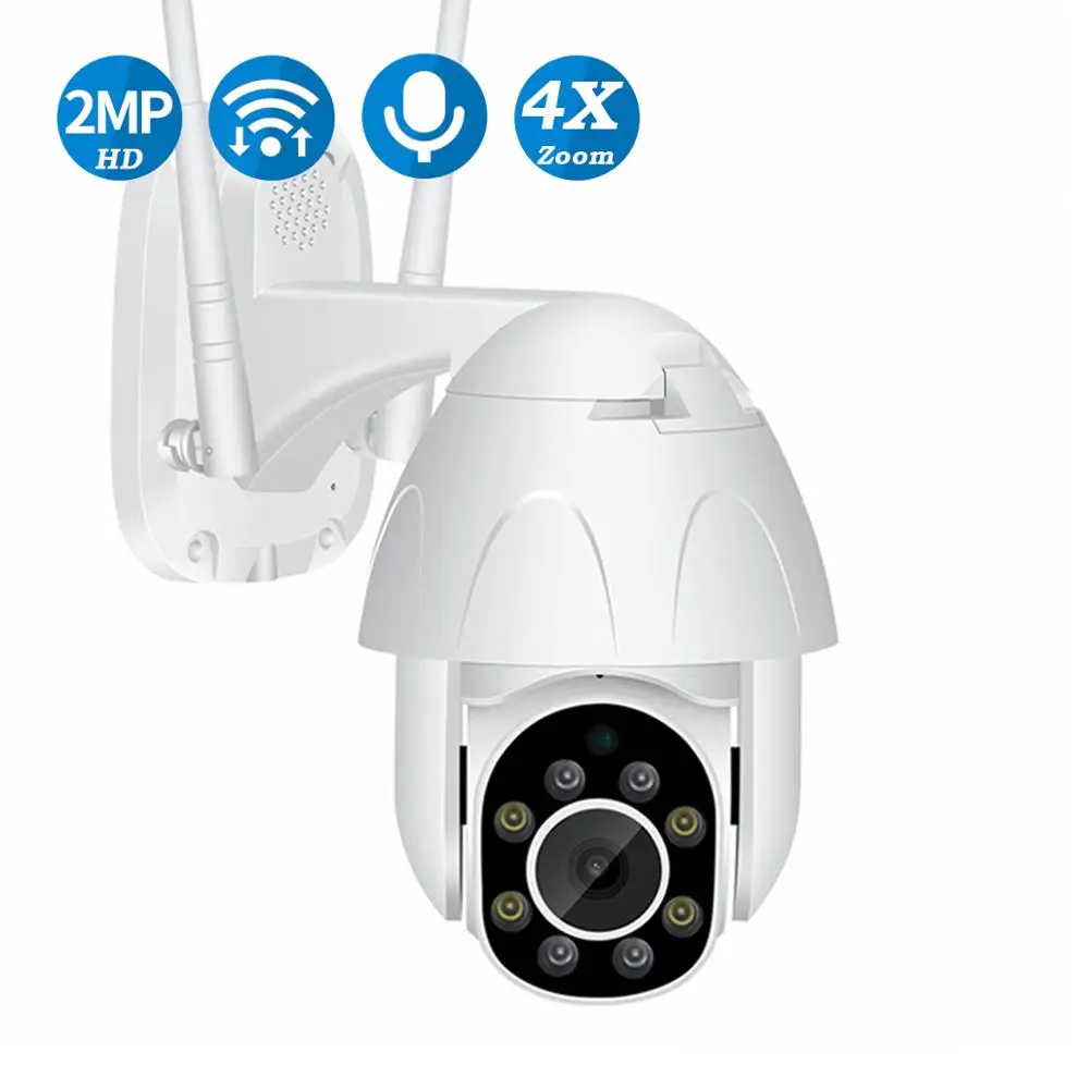 BESDER 1080 P PTZ двухсторонняя аудио WiFi камера 4X цифровой зум ИК ночного видения