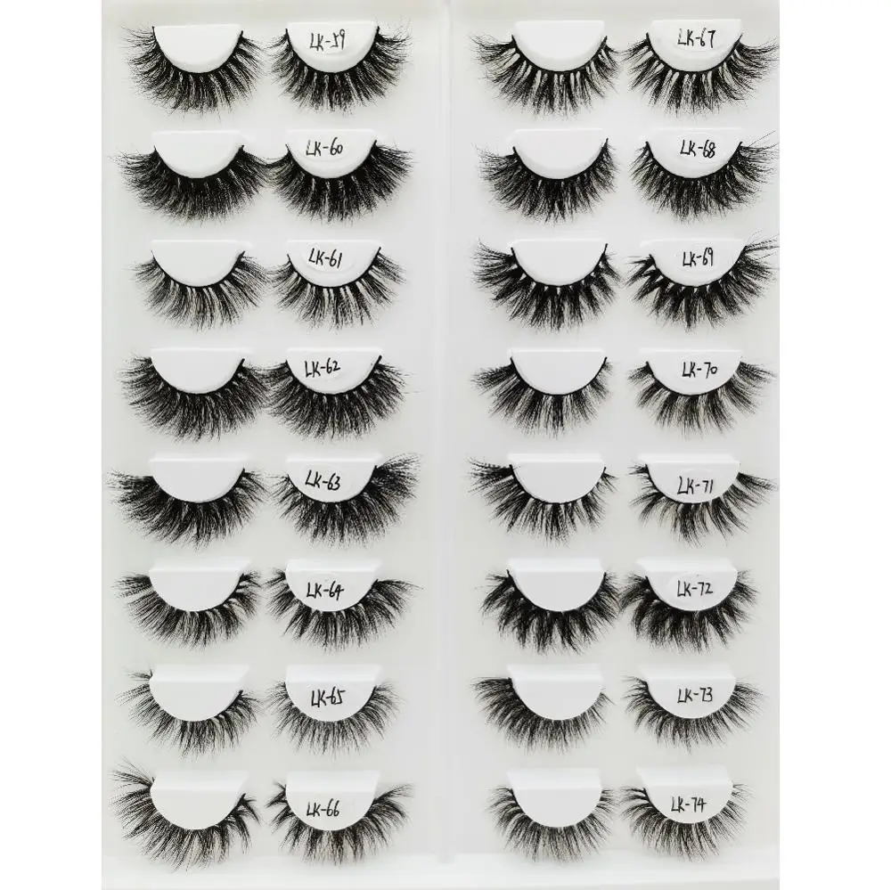 100 шт оптовая продажа 3d норковые ресницы Объемные 100% ручная работа натуральный