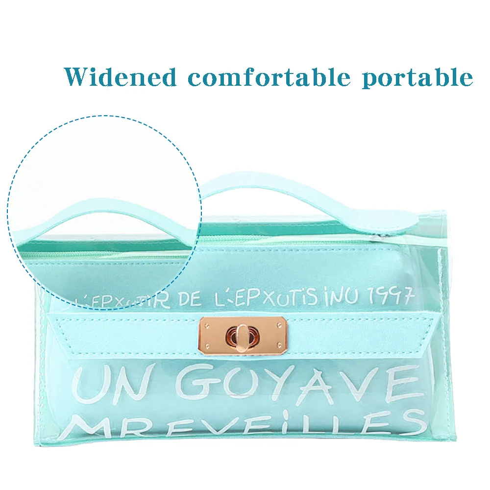 Large capacity kawaii girl cosmetic bag pencil school storage supplies stationery box | Канцтовары для офиса и дома