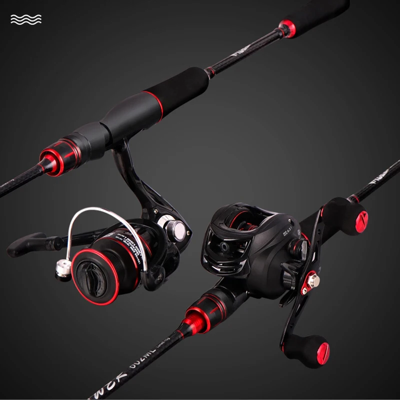 OURBEST  30T Carbon Spinning Casting Fishing Lure Rod 1.68/1.8/2.1/2.4M 1/2/3/4 Tips Baitcasting Lure 4-35g L/M/ML/MH Pole