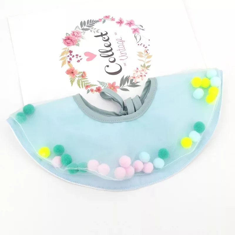 Korean Princess 360 round rotating bib cotton baby saliva towel hundred days birthday decoration fake collar | Детская одежда и