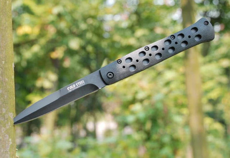 Тактический нож со складным лезвием из холодной стали для самообороны удобная