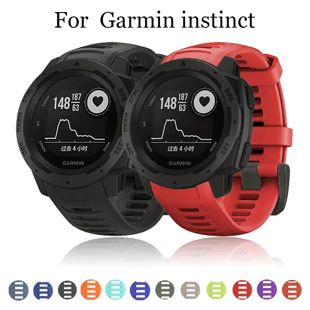 

Band for Garmin Instinct 22MM Smart Watch Strap Sport Silicone Replacement Wristband Colorful Bracelet Strap Smart Accessories