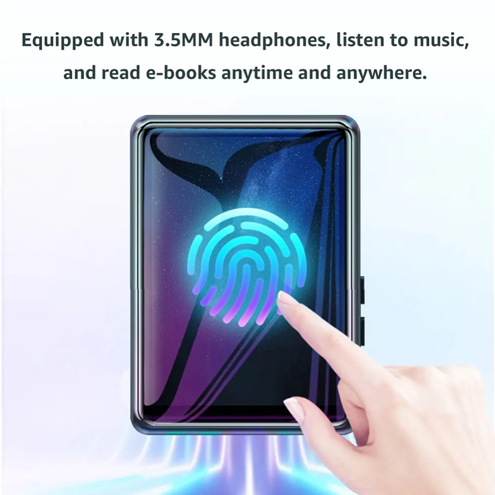 Новинка 2022 металлический MP3-плеер с Bluetooth 5 0 полноразмерный сенсорный экран