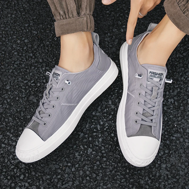 

FEBMOFL High Quality Brand Men Casual Shoes Hot sale Spring White Shoes Men Casual Breathable Fashion Casual Men Leather Shoes