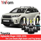 Комплект светодиодных фар YNFOM для Toyota Highlander,Kluger XU20-XU50 00-19, БлижнийДальний свет, противотуманные фары, автомобильные аксессуары, лампы для автомобильных фар