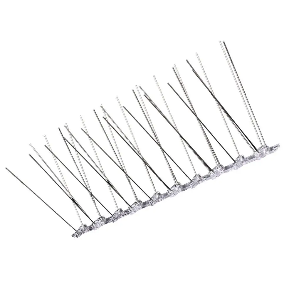 

Stainless Steel Repeller Bird Pigeon Spikes Deterrent Anti Bird Stainless Steel Spike Strip Bird Scarer Repeller for Pigeon
