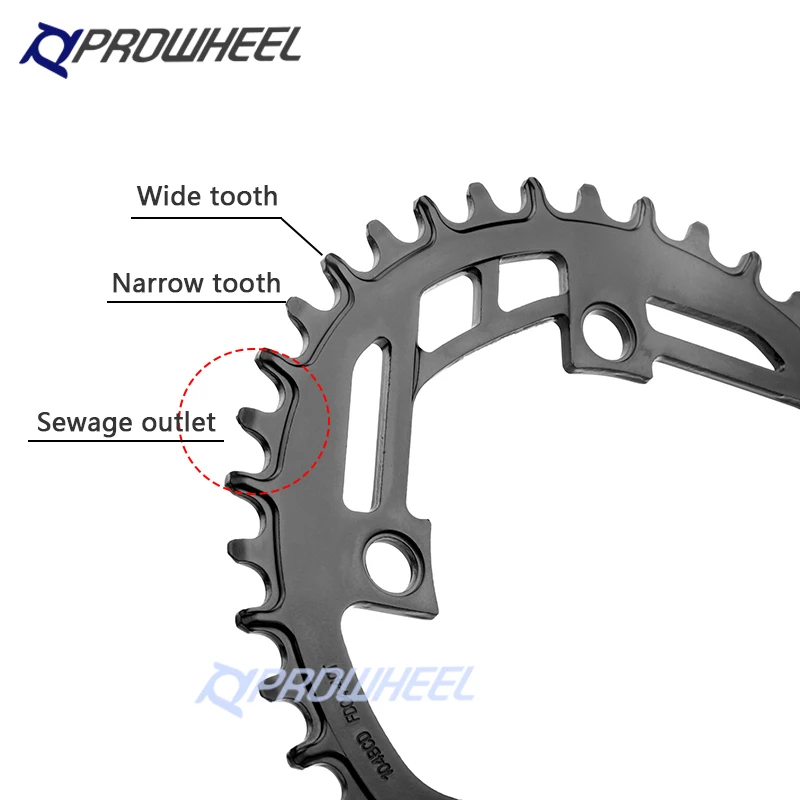 Звездочка коленвала Prowheel 104BCD для горного велосипеда квадратное отверстие 170 мм 175