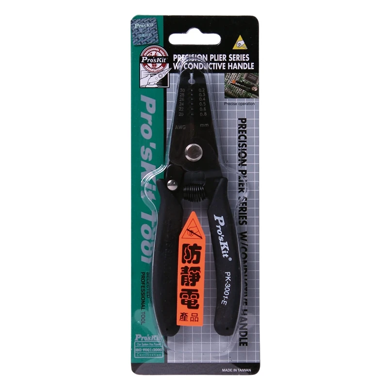 [Новинка 100%] Pro'sKit 1PK-3001E точный инструмент для зачистки проводов с проводящей