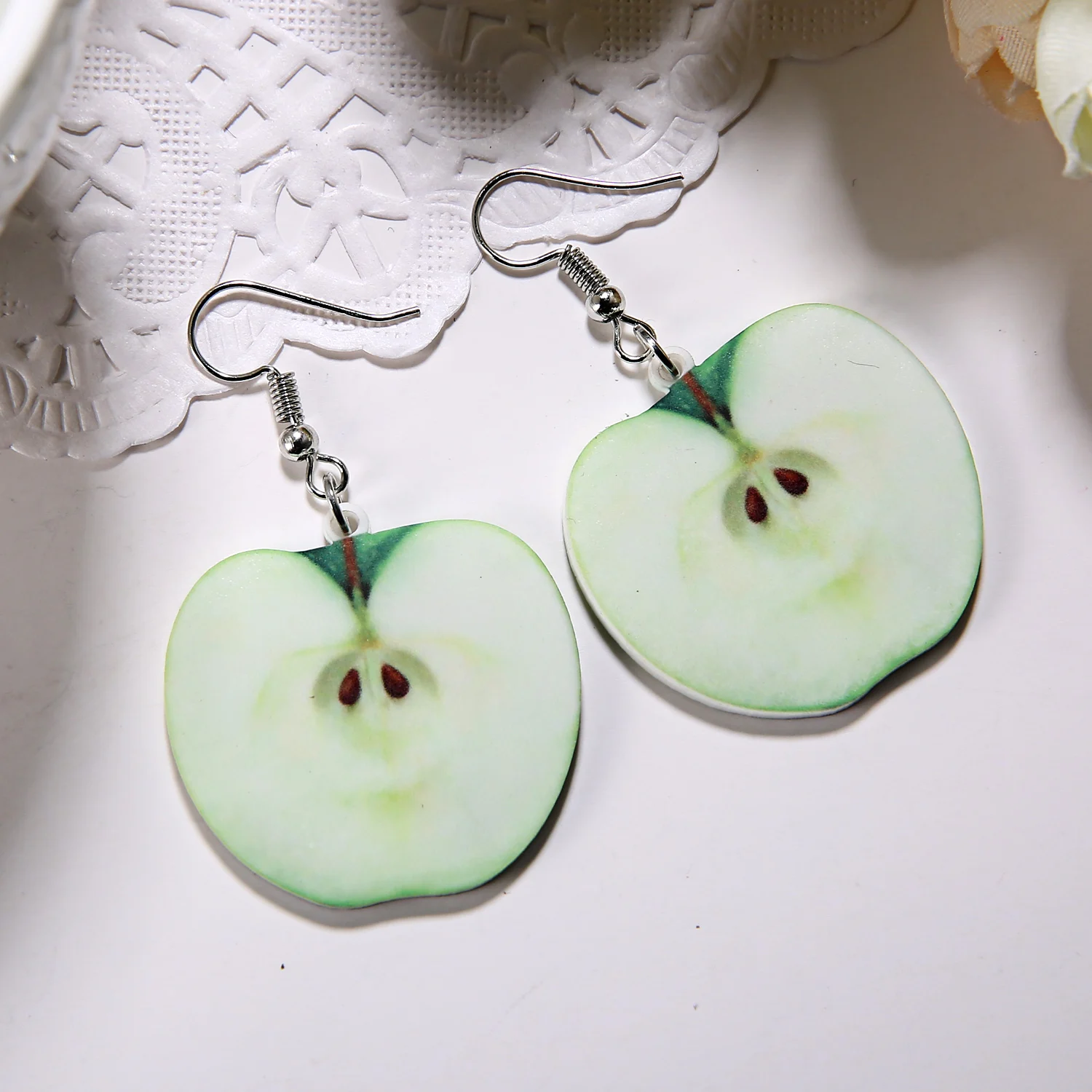 

Acrylic Cute Fruit Earrings For Women Summer Watermelon Strawberry Pineapple Tomato Lemon Earring Sweet Girl Party Jewelry Gift