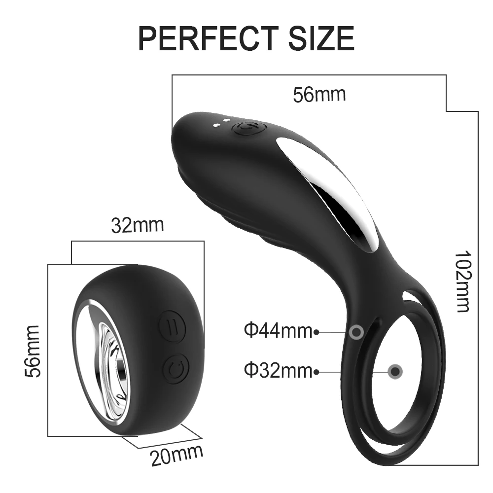 Эротический Вибратор кольцо для Пенниса беспроводной пульт дистанционного