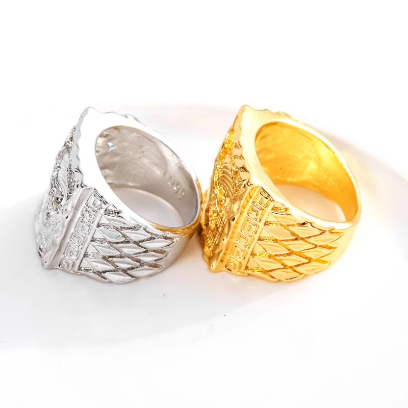 

Gothic style hip-hop rings Punk rings are male domineering Eagle rings 6-12 in size rings for women Whole Sale