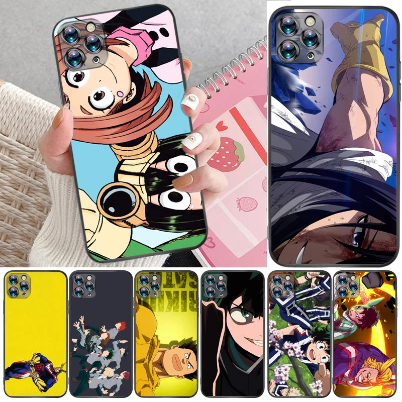 

My Hero Academia Tomura Boku Dabi Shigaraki Todoroki Shouto Bakugou Katsuki Phone Case For iPhone 12 Pro Max SE 2020 Back Cover
