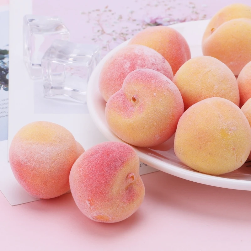 

20 шт реалистичные искусственные персиковые искусственные фрукты, вечерние украшения для дома 67JB
