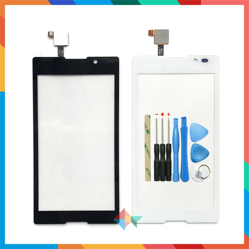 

High Quality 5.0" For Sony Xperia C S39H C2304 C2305 Touch Screen Digitizer Front Glass Lens Sensor Panel