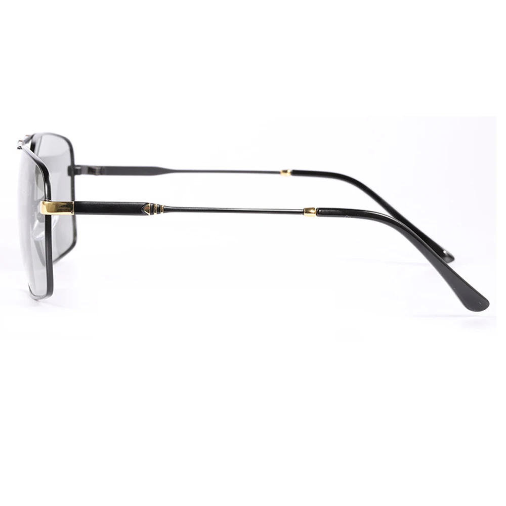 

2021 Black Polarized Men Rectangle Sunglasses Metal Frame UV400 Driving Glasses For Men Come With Box