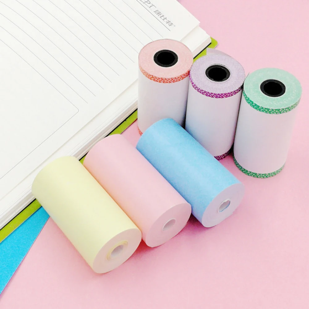 

Printer papers Printable Paper Roll Direct Thermal Paper 57*30mm for PeriPage 6pcs