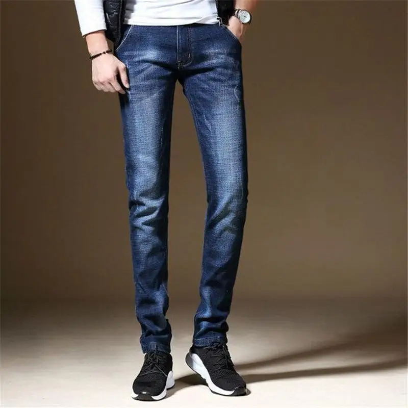 

Winter Fur Warm Men Jeans Homme Pants Biker Spijkerbroek Mannen Hip Hop Jean Skinny Pantacourt Vaqueros Hombre Tight Man Zipper