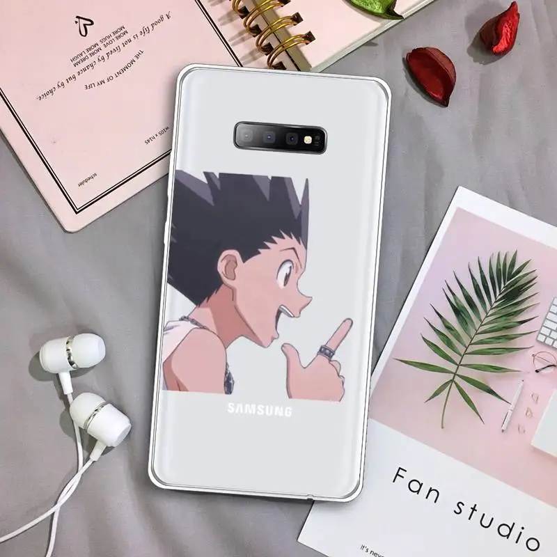 

HUNTER x HUNTER Japan anime Phone Case Transparent For Samsung Galaxy S A 5 7 8 9 2015 20 edge plus 10 e lite 2019
