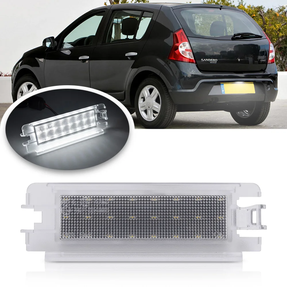 1 шт. светильник ка номерного знака для Dacia Logan I 04 12 Sandero 08 Renault Clio II FaceLift 01 05