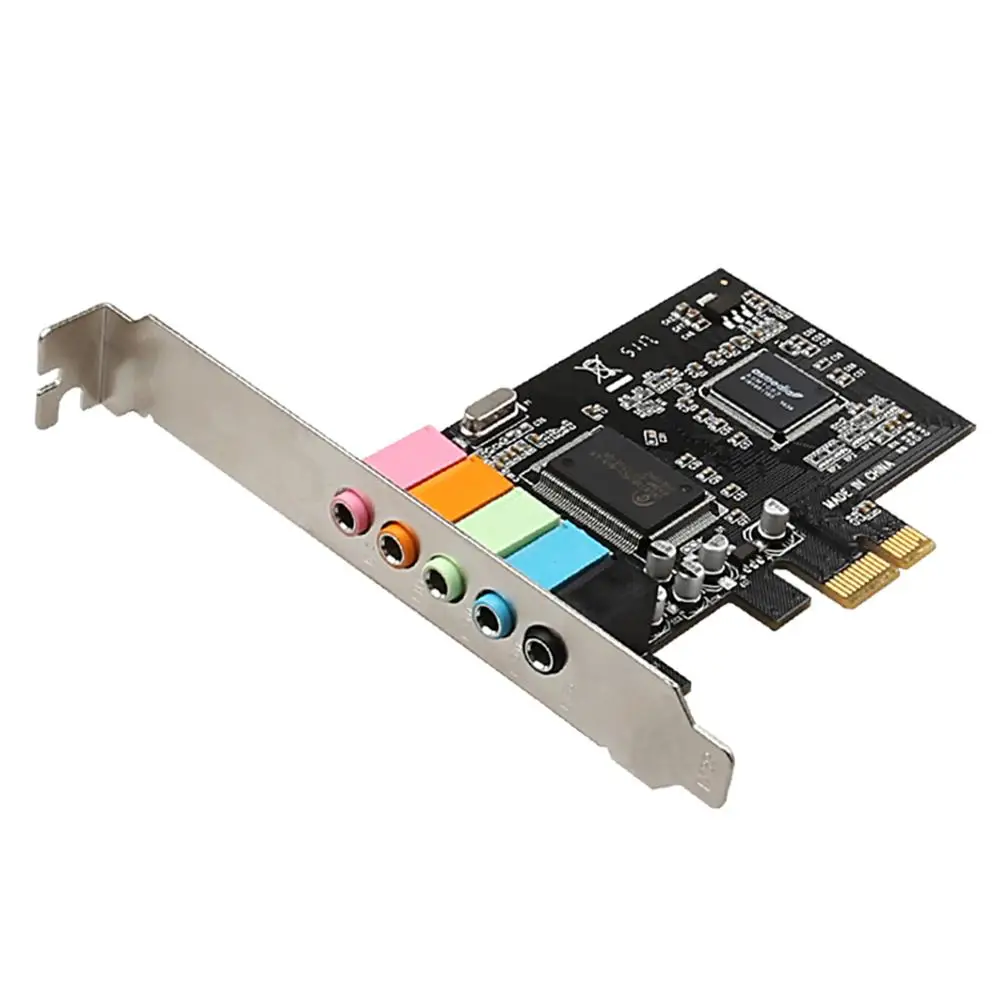 Новая 3D стерео 5 1 внутренняя звуковая карта для ПК Windows 10 PCI e аудио CMI8738 чип 32/64 бит