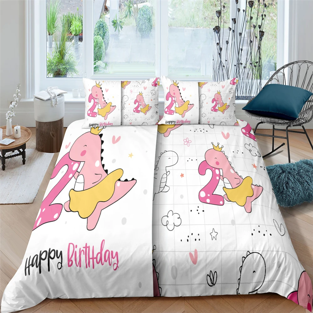

Cartoon Girls Bedding Set Bohemian Cups Printed Duvet Cover Sets Queen King Size 2/3pcs Bedclothes 3D Bedroom Comforter Cover