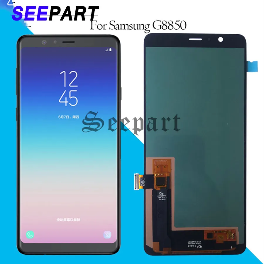

Активно-матричные осид, для SAMSUNG Galaxy A8 Star (A9 звезда) ЖК-дисплей с сенсорным экраном для SAMSUNG SM-G885F, SM-G8850, SM-G885Y ЖК-экран