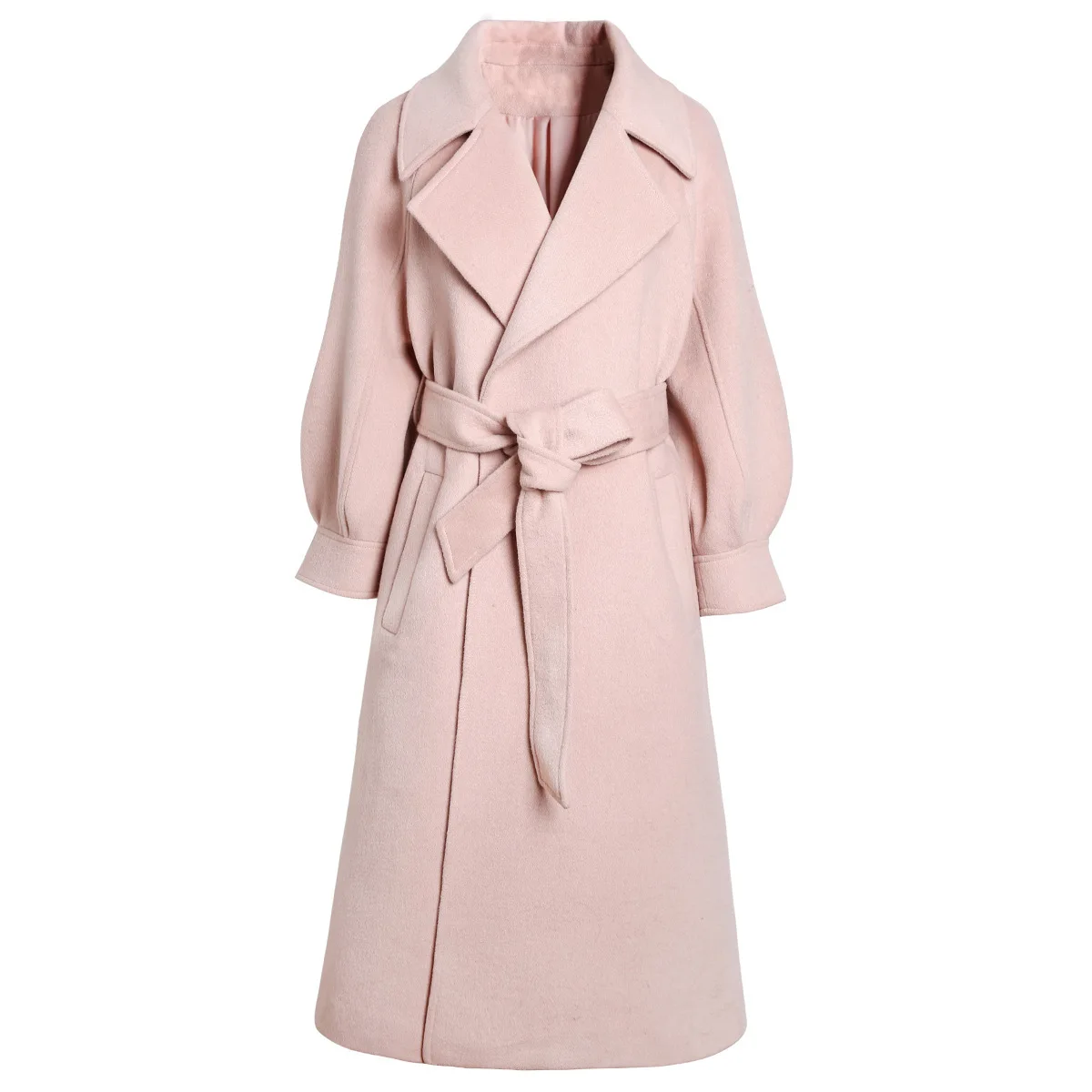 

Cloth coat paragraph new cultivate one's morality grows in women's clothing woolen cloth coat qiu lantern sleeve trench coat