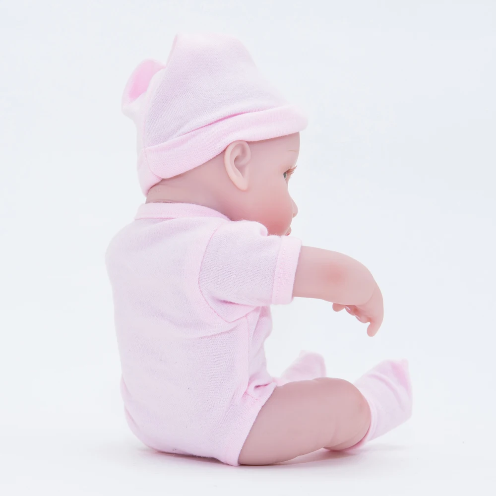 25 см милый новорожденный мини Bebe Reborn Baby Doll полный силиконовый винил реалистичный