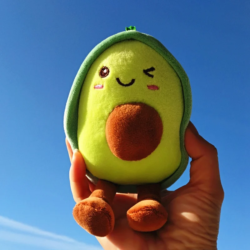 12 см Kawaii брелок плюшевые игрушки авокадо чучела Фруктовые Куклы куклы сумка