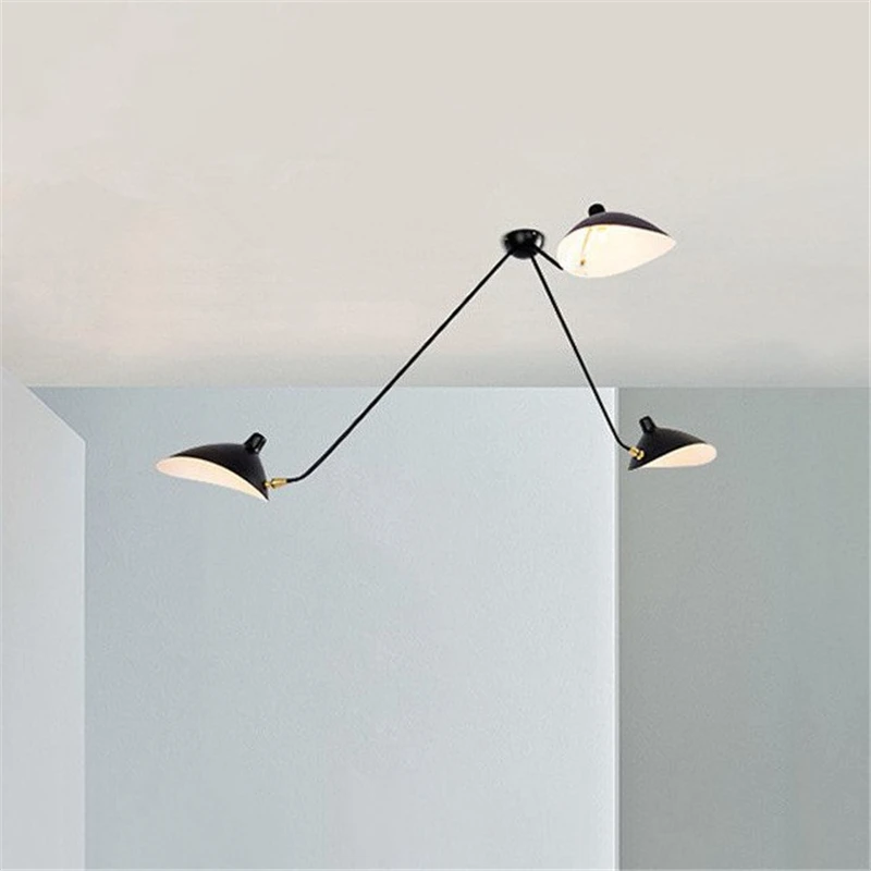 Lámpara de techo de hierro Industrial Retro, diseño creativo y postmoderno, nórdica, decoración para sala de estar y restaurante