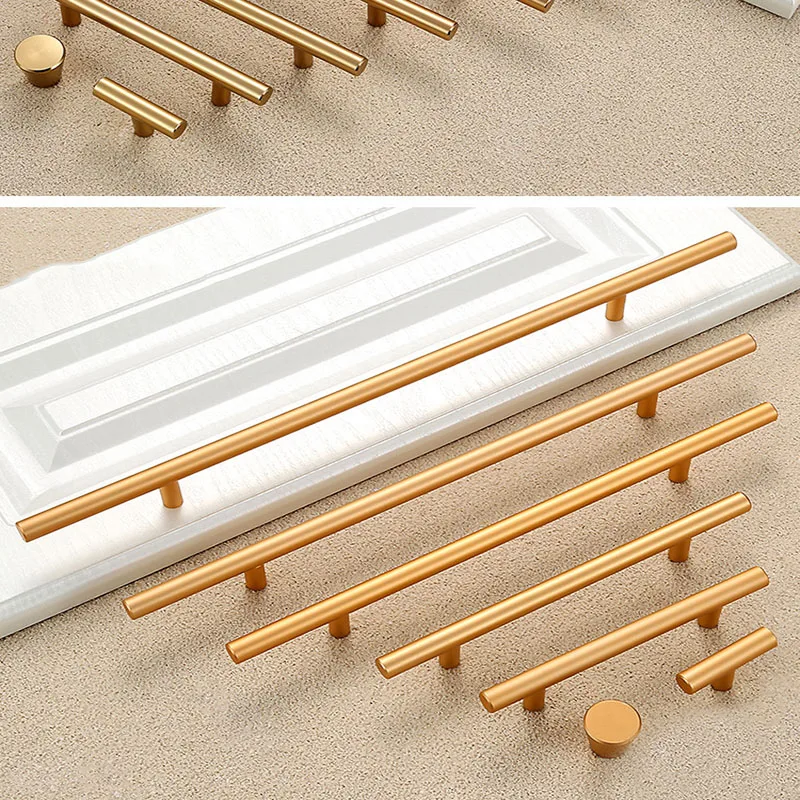 Ручка дверная для шкафа Золотая/медная матовая черная 60 500 мм|Ручки шкафа| |