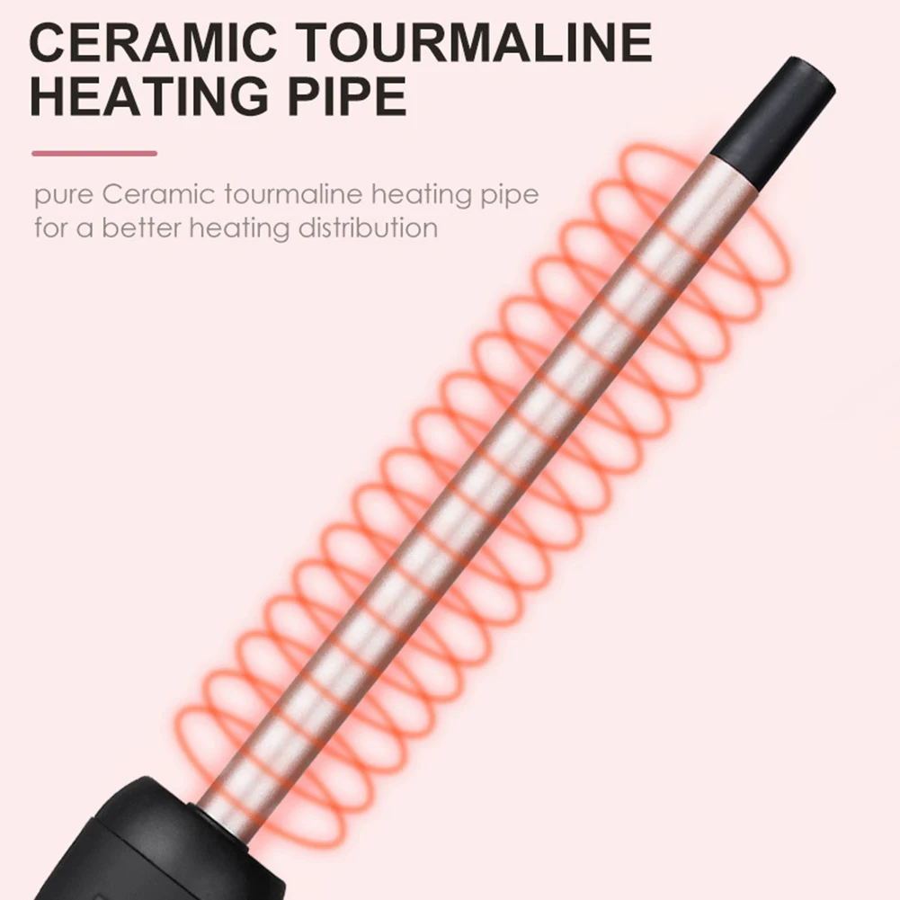 

9mm Mini Portable LCD Curling Iron Ceramic Curling Wand Thin Hair Curler Hairdressing Styling Tools Unisex Small Curling Irons