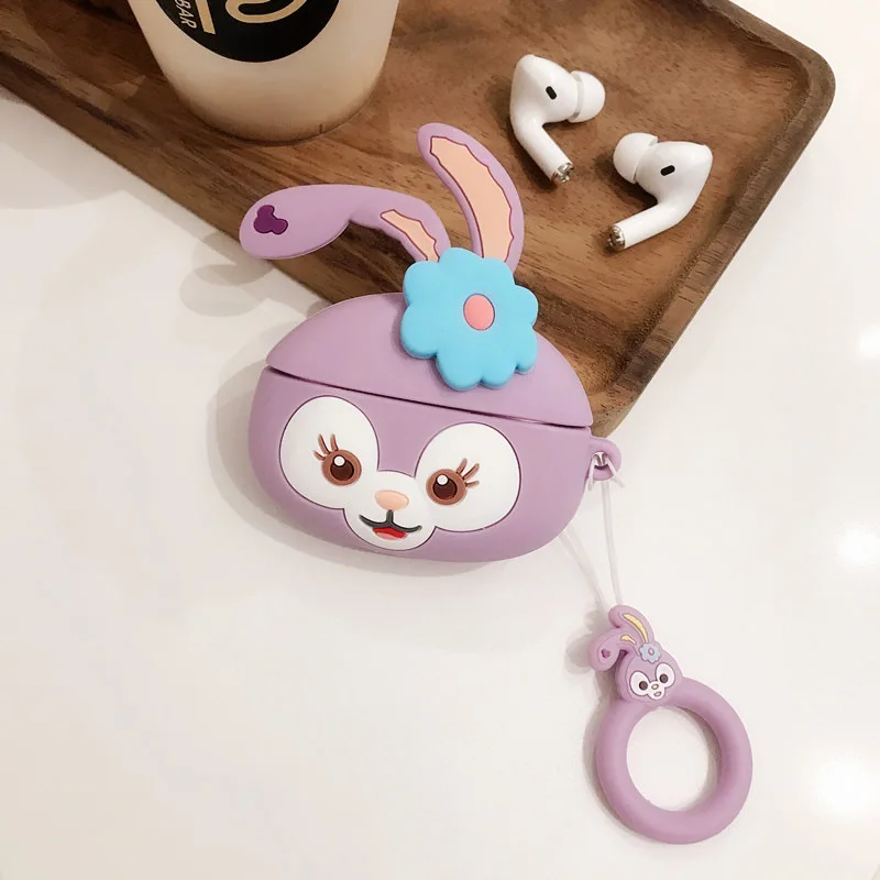 3D силиконовый чехол для Airpods Pro милый Bluetooth наушников Airpod Air Pods 3 с брелком Duffy Bear |