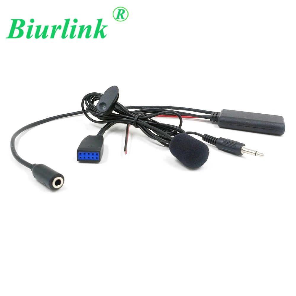 Biurlink 150 см 10Pin автомобильное радио Bluetooth микрофон AUX IN 3 5 мм аудио кабель адаптер
