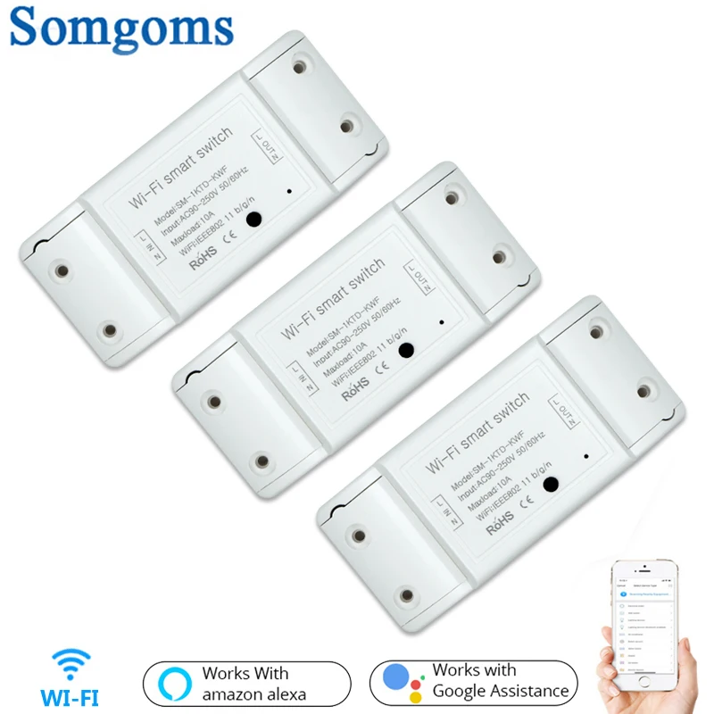 DIY Wi-Fi умный выключатель света универсальный таймер выключателя беспроводной
