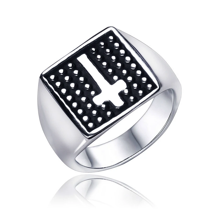 Кольцо из нержавеющей стали для мужчин ювелирное изделие в стиле хип хоп