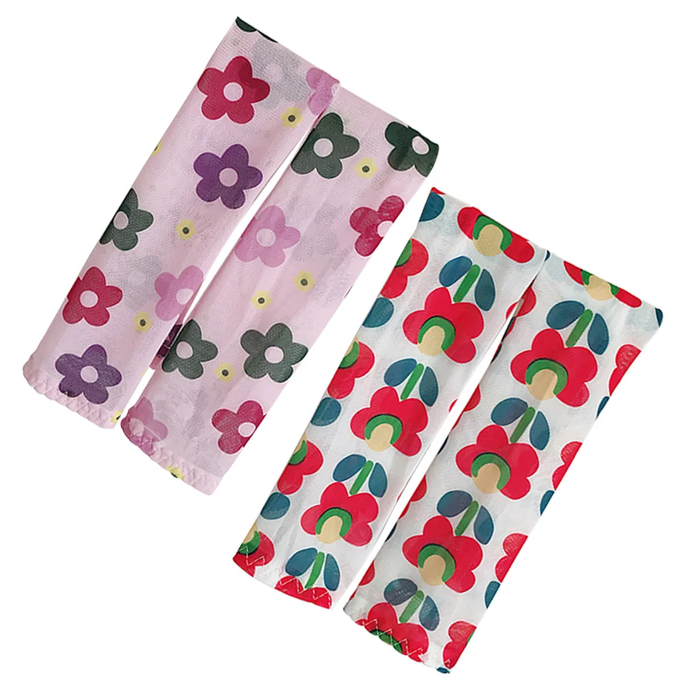 

2 Pairs Kids Cooling Sleeves UV Arm Guard Protective Cover Arm Sleeves Protector for Outdoor