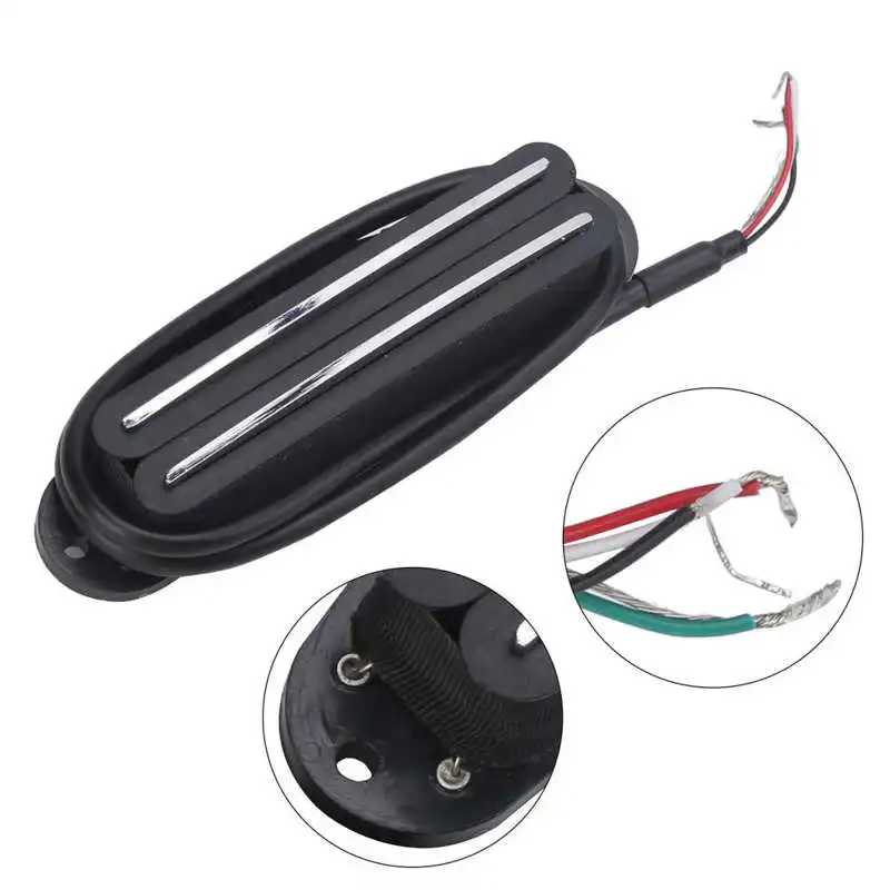 Хамбакер Для электрогитары 11K с двойной направляющей магнитный катушкой 4 цвета -