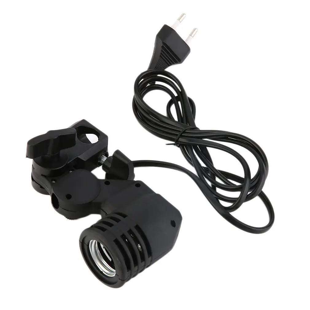 

in stock ! Lamp Holder E27 Socket Flash Photo Lighting Bulb Holder For Photography Studio US / EU Plug