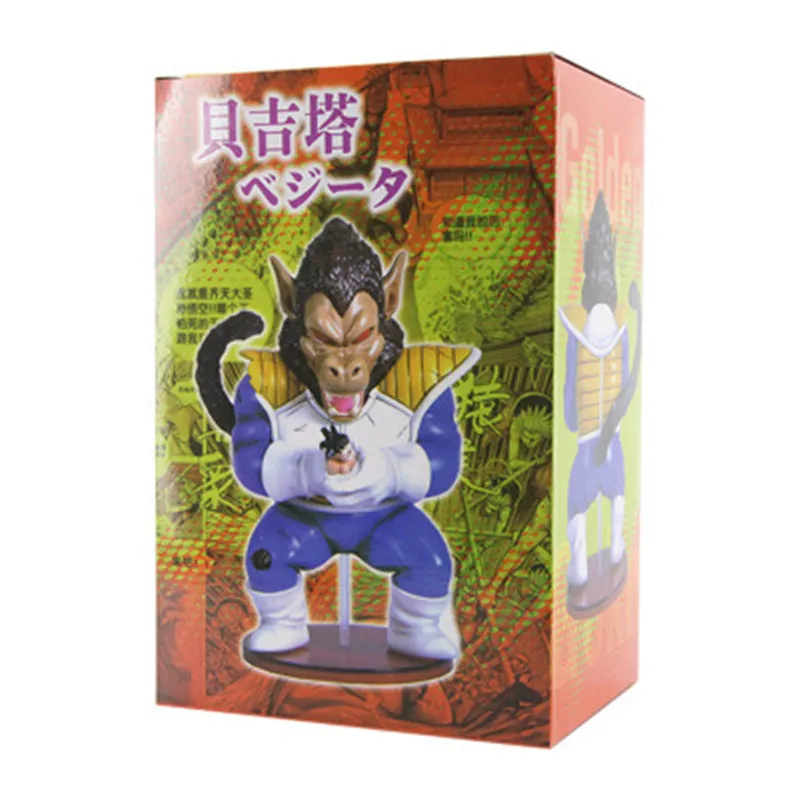 

16CM Dragon Ball Anime Movie Series Vegeta IV Great ape VS Son Goku Ornaments Figure Model toys BABY Boy girl gift