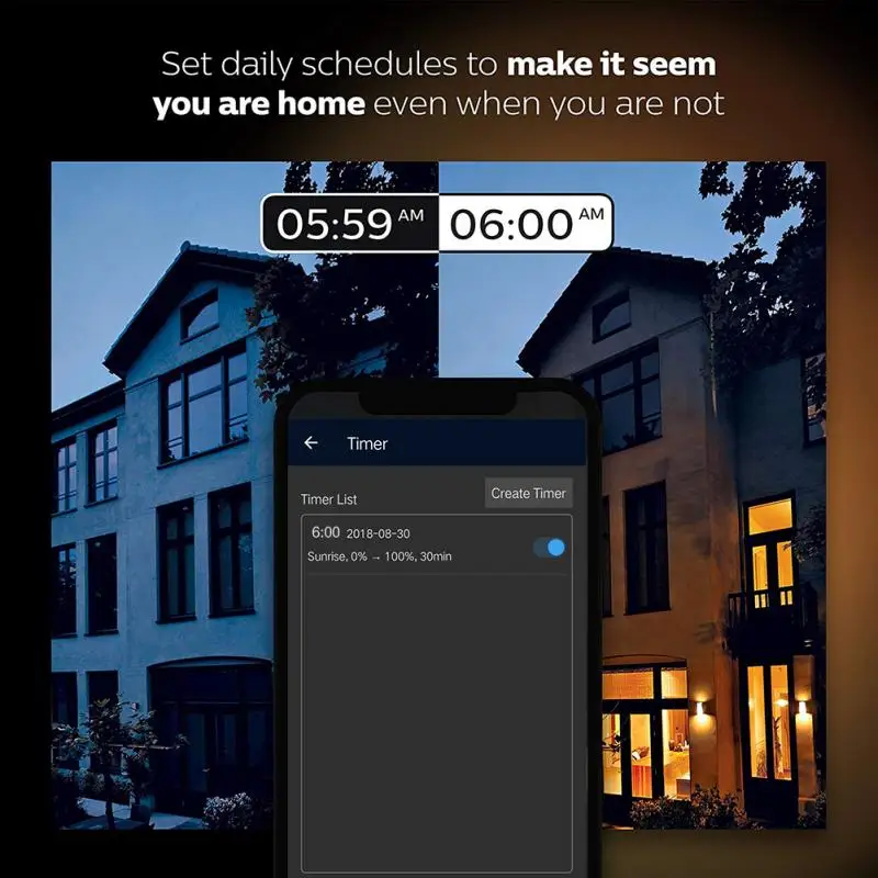 

E27 Smart Bulb WiFi LED Light Lamp Color Changing Magic RGB White Dimmable Timer Function Work With Alexa Google Home Siri