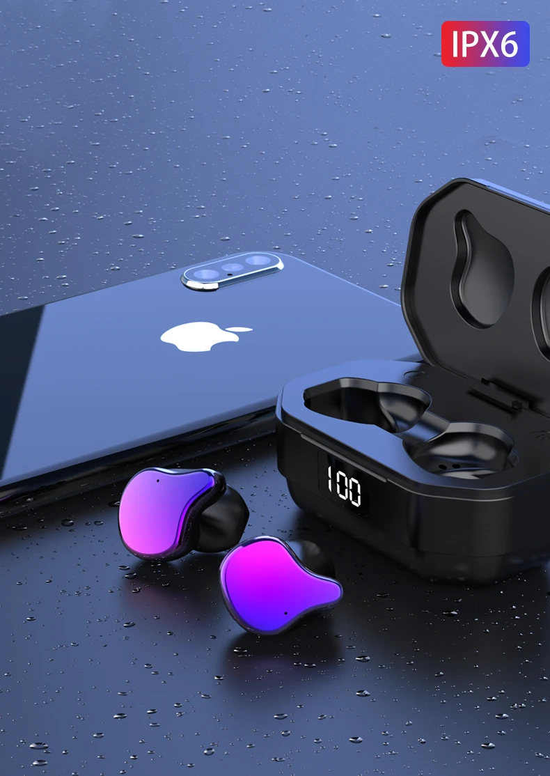 G01 Беспроводной bluetooth стерео наушники портативные наушники водонепроницаемые наушники с зарядный чехол