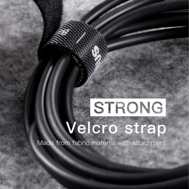 Baseus USB Cable Winder Cable Organizer Free Cut Wire Ties Mouse Earphone Management Holder Clip Phone Charger Cable Protector