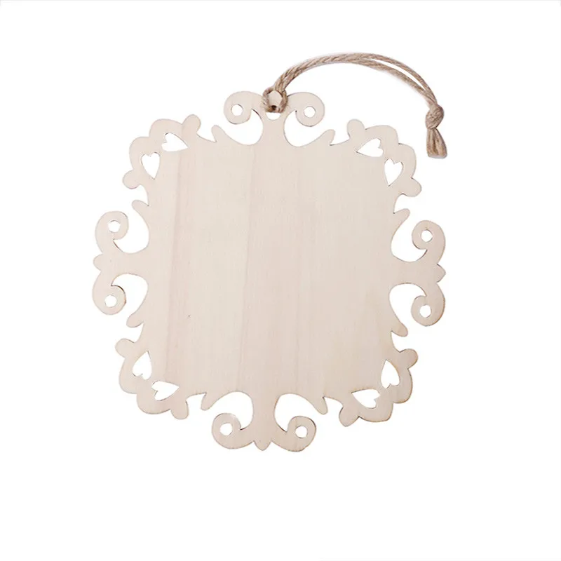 15x18cm Oval Mini Heart Wooden Blackboard Price Tag With String Hanging For Party Wedding Christmas Decoration Wood Supplies |
