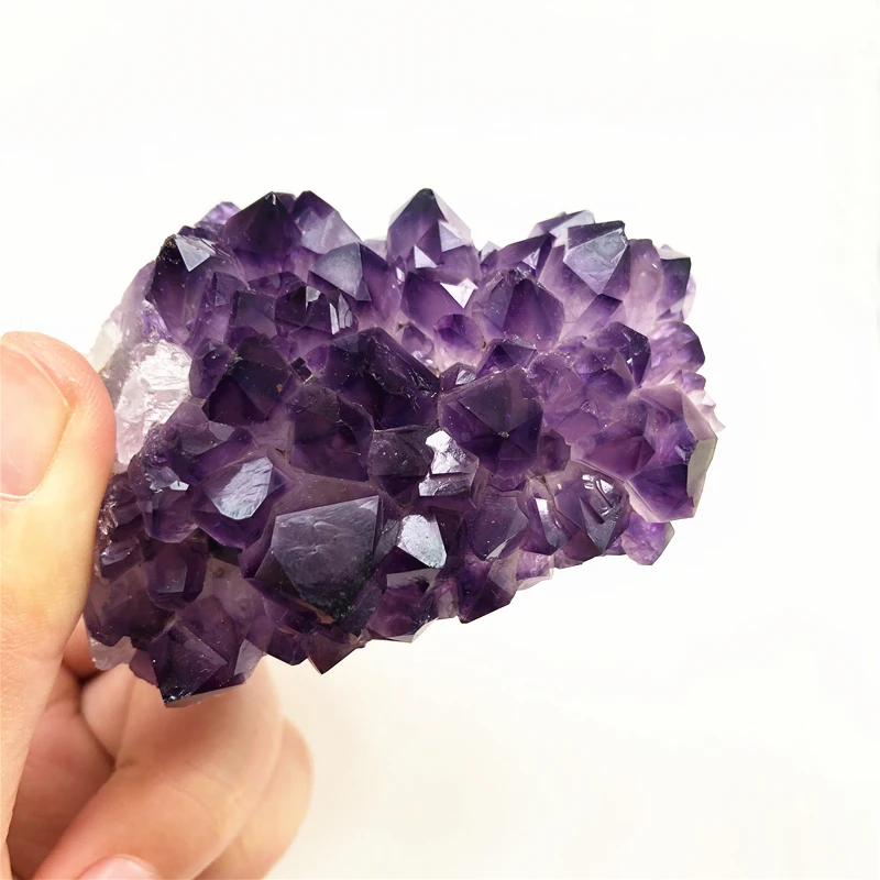 20-200 grams 1pc Natural Amethyst Druzy Geode Purple Crystal Quartz Cluster Specimen Crystals | Дом и сад