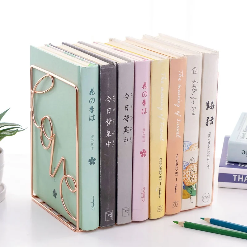 

Nordic Wrought Iron Book Creative Metal Telescopic Office Book Bookcase Partition Book Storage Rack Desktop Decoration New