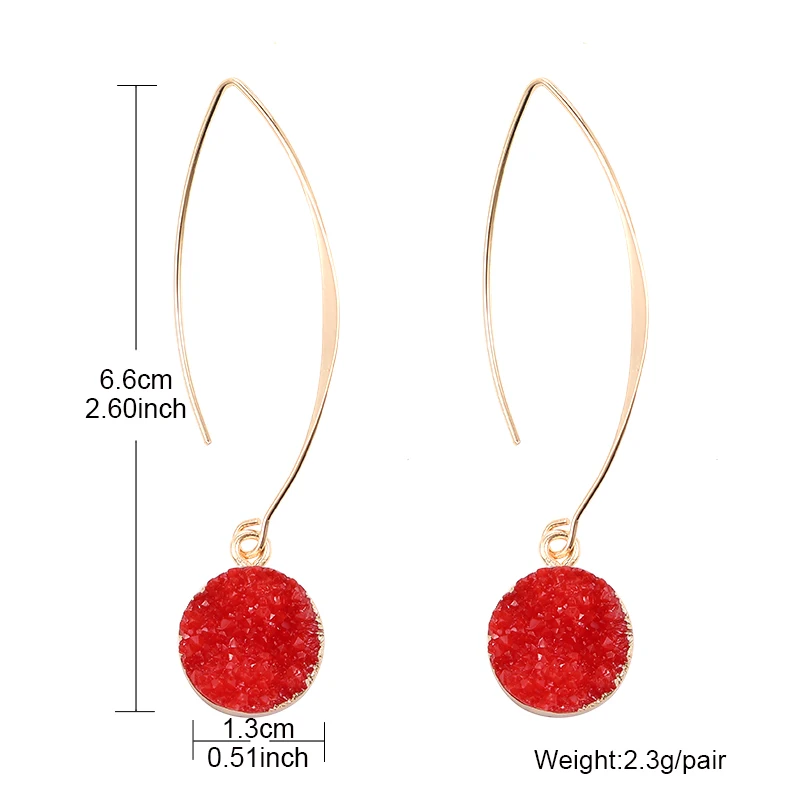 Женские круглые серьги-подвески в богемном стиле длинные висячие серьги ручной