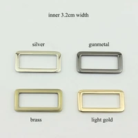 5pcs 32mm metal luggage accessories o d ring bag connect rectangle buckle diy backpack leather craft strap hang decor material