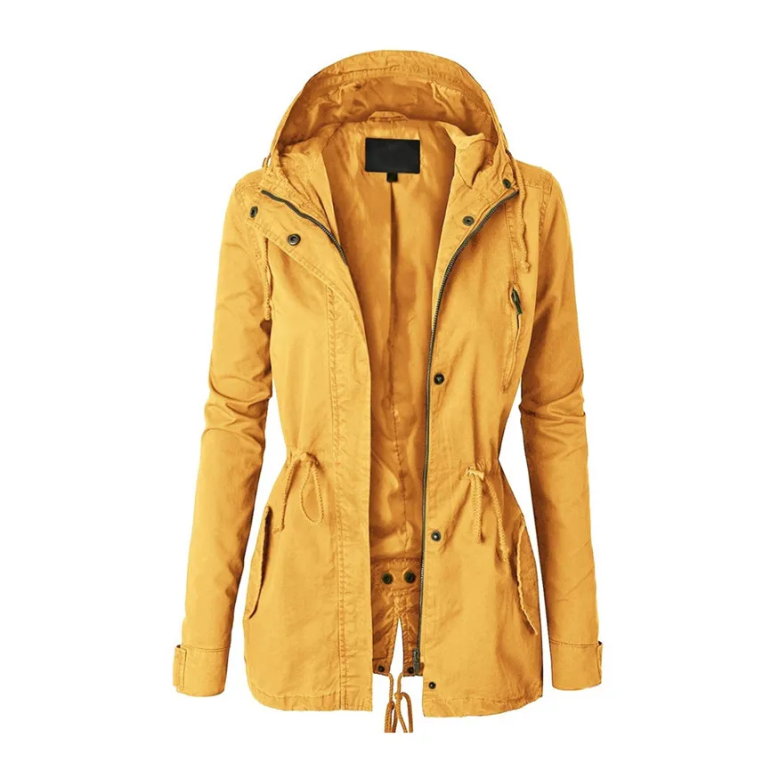 Женская куртка размера плюс толстовка с капюшоном на молнии обычное пальто